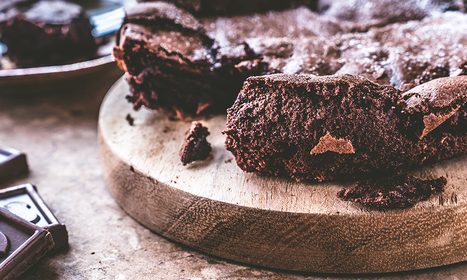 Pastel de chocolate delicioso