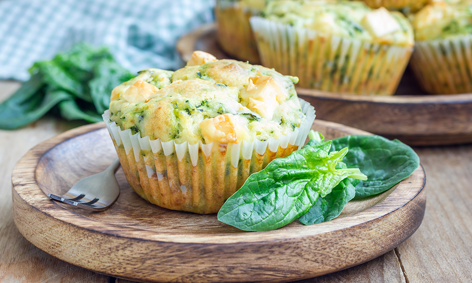  Fish and spinach muffins